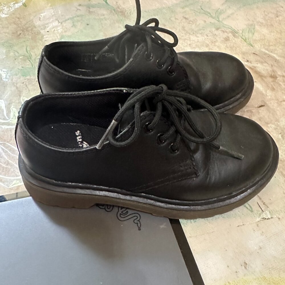 Dr Martens Doc Kids Child Leather Black Shoes Size US 12 UK 11 EU 29 1460J SKO50 - Picture 4 of 6